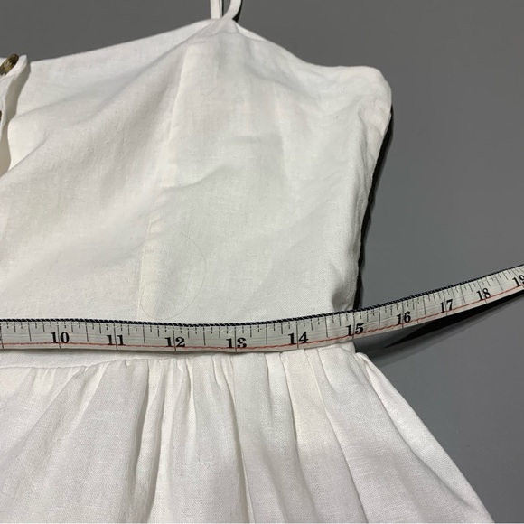 H&M linen blend button down cami midi dress - Picture 10 of 13